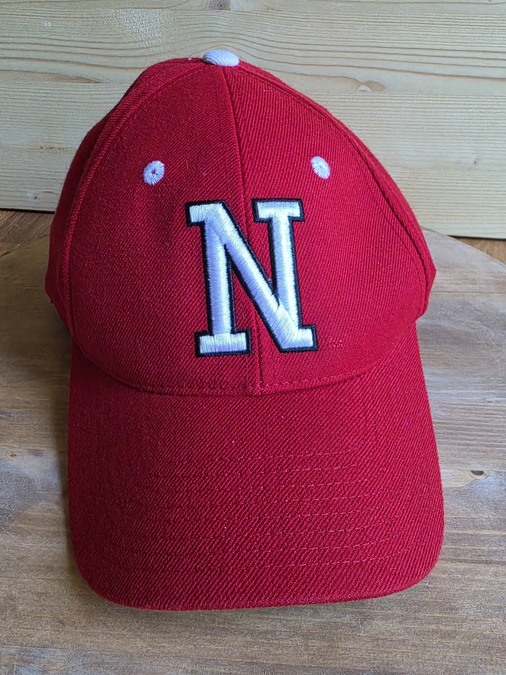 VTG Nebraska Cornhuskers Top of the World Red Baseball Cap with White N Logo
